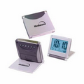 Folding Aluminum Jumbo LCD Alarm Clock